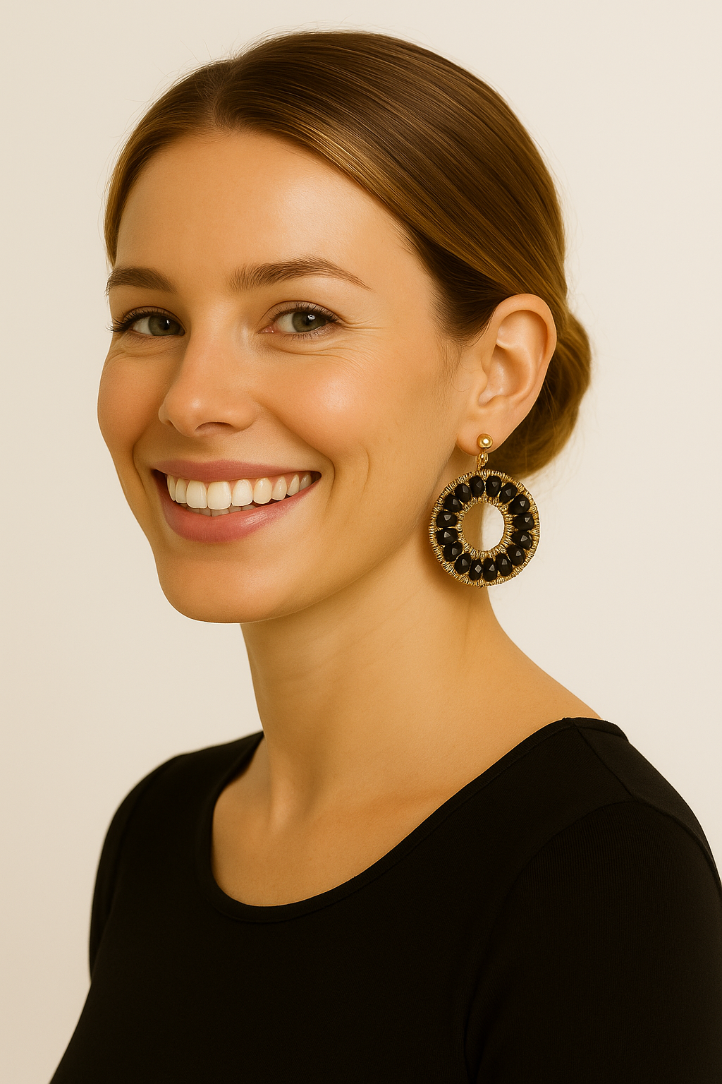 Pendientes Helios Black Lux Edt