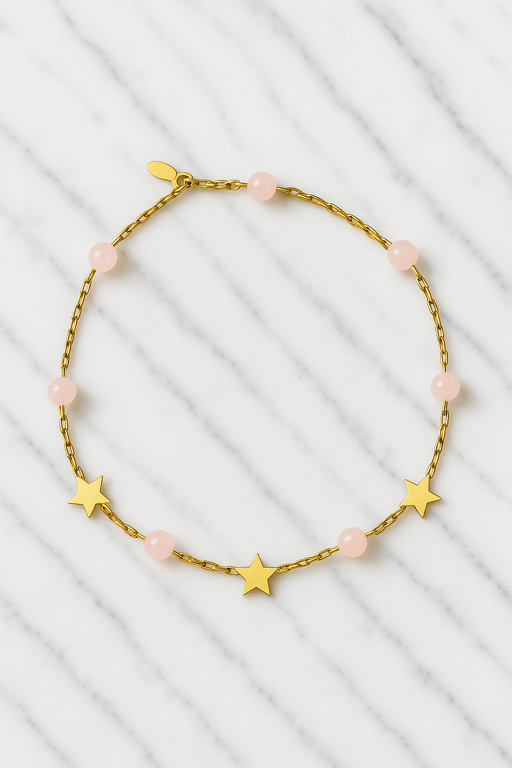 Collar Lux Orión Cuarzo Rosa